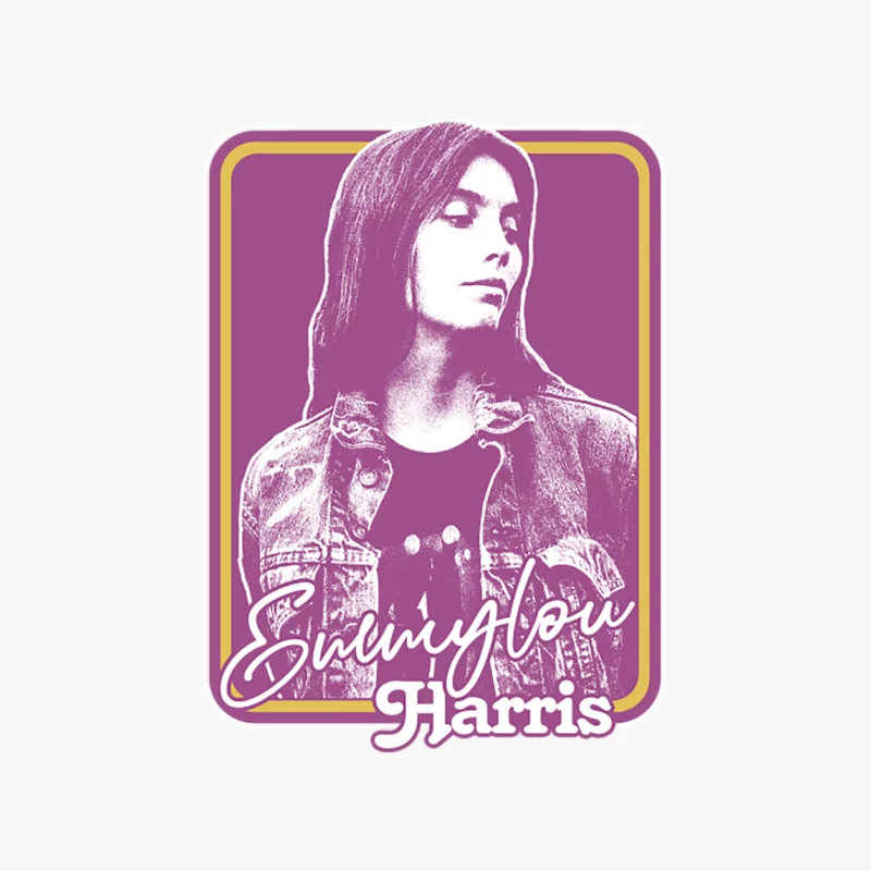 Emmylou Harris  Outlaw Country Retro Fan Design Cotton Tote Bag