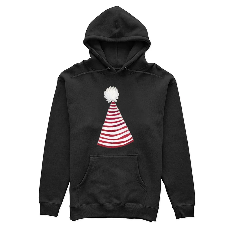 Chapeau rayé rouge et blanc Femme Sweat à capuche
