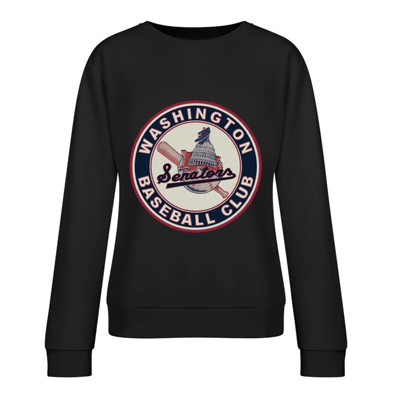 Washington Senators Baseball Club 2 Female Pullover Sweatshirt