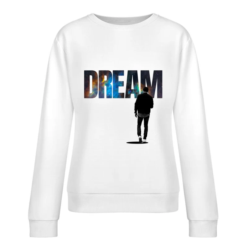 Homme rêve de l'espace Femme Sweat-shirt à enfiler