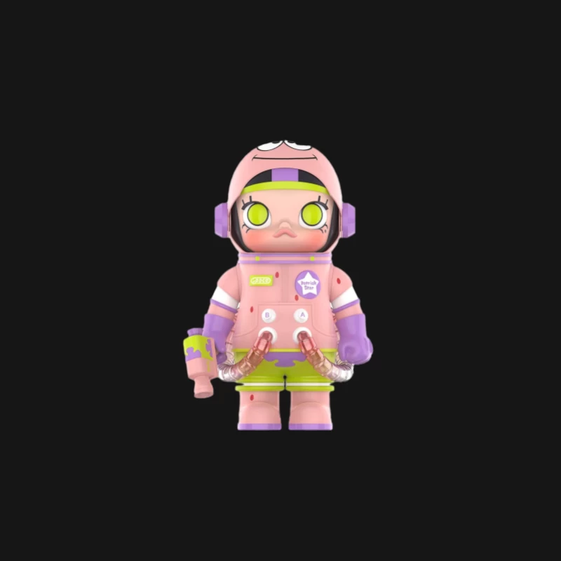 Roboterfigur im bunten Raumanzug Damen Langarm T-Shirt