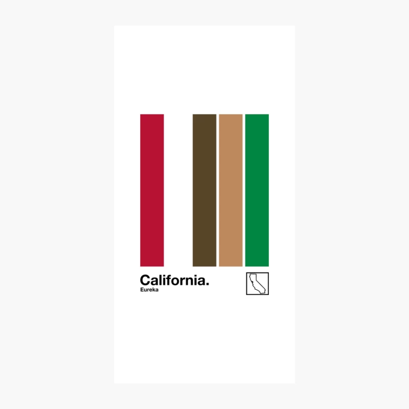 California   Original Minimalist Artwork Poster Design iPhone Case