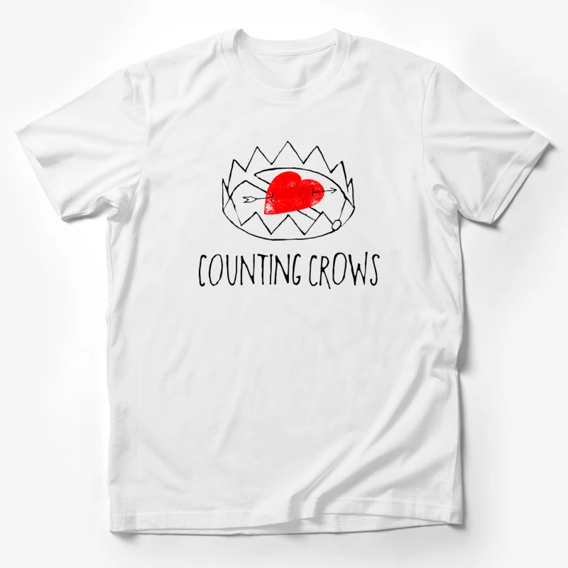 Counting Crows White Love Trap Male T-Shirt