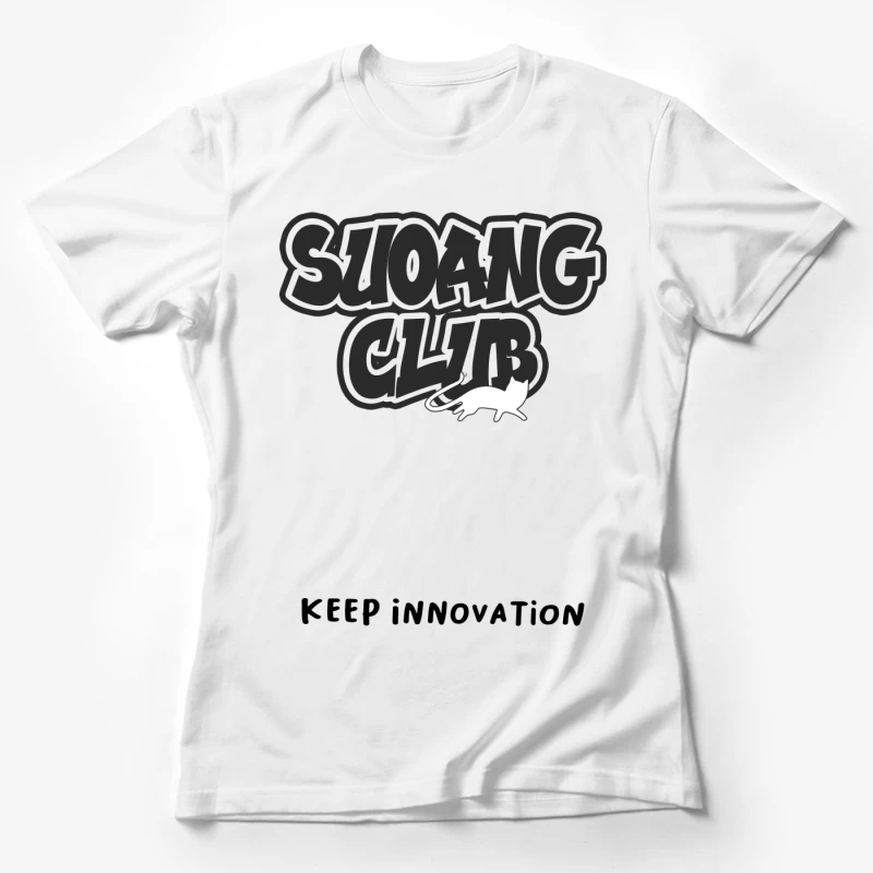 Retro-Design: Streetwear-Katze im Swag-Club Damen T-Shirt