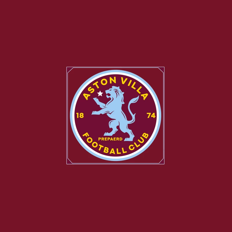 Aston Villa Football Club Historic Crest with Rampant Lion Desk Mat