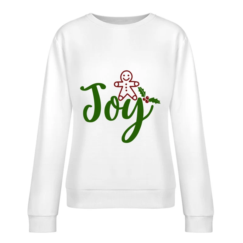 Décoration festive avec pain d'épices et houx Femme Sweat-shirt à enfiler