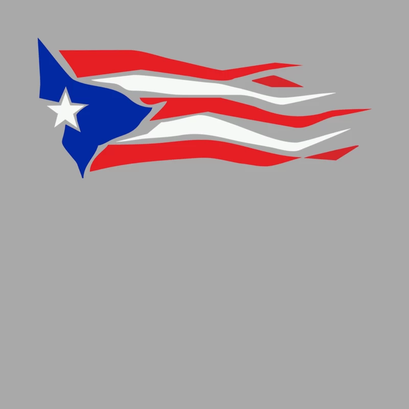 Puerto Rico Male Pullover Hoodie