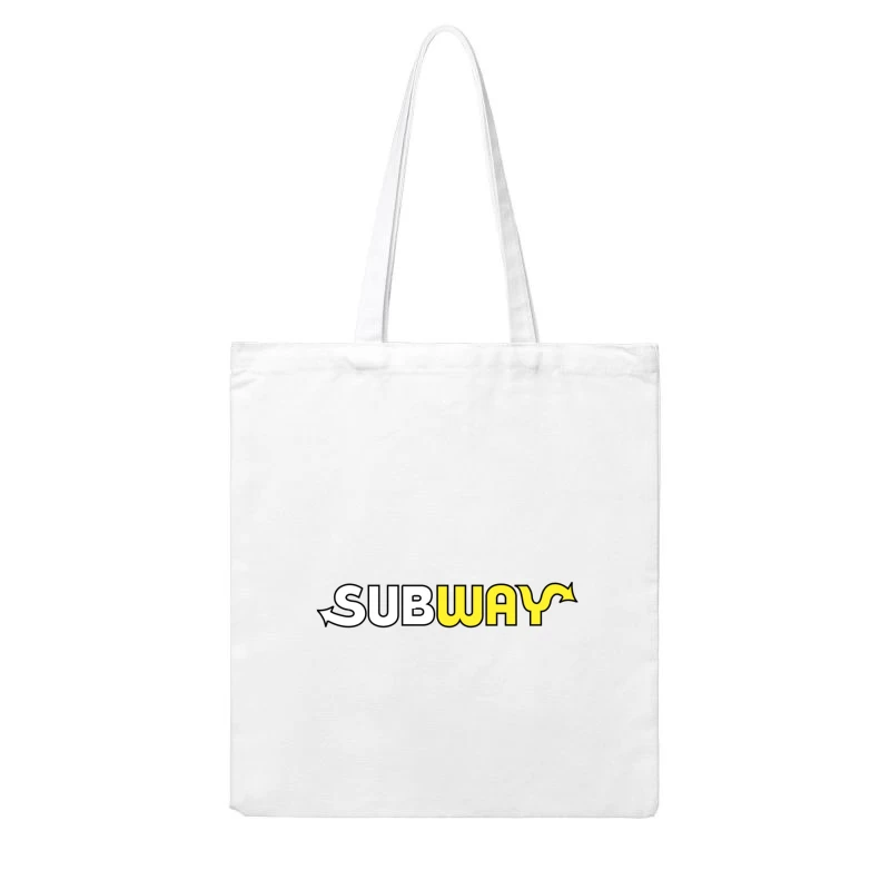 Subway Restaurant Chain Logo Design Cotton Tote Bag