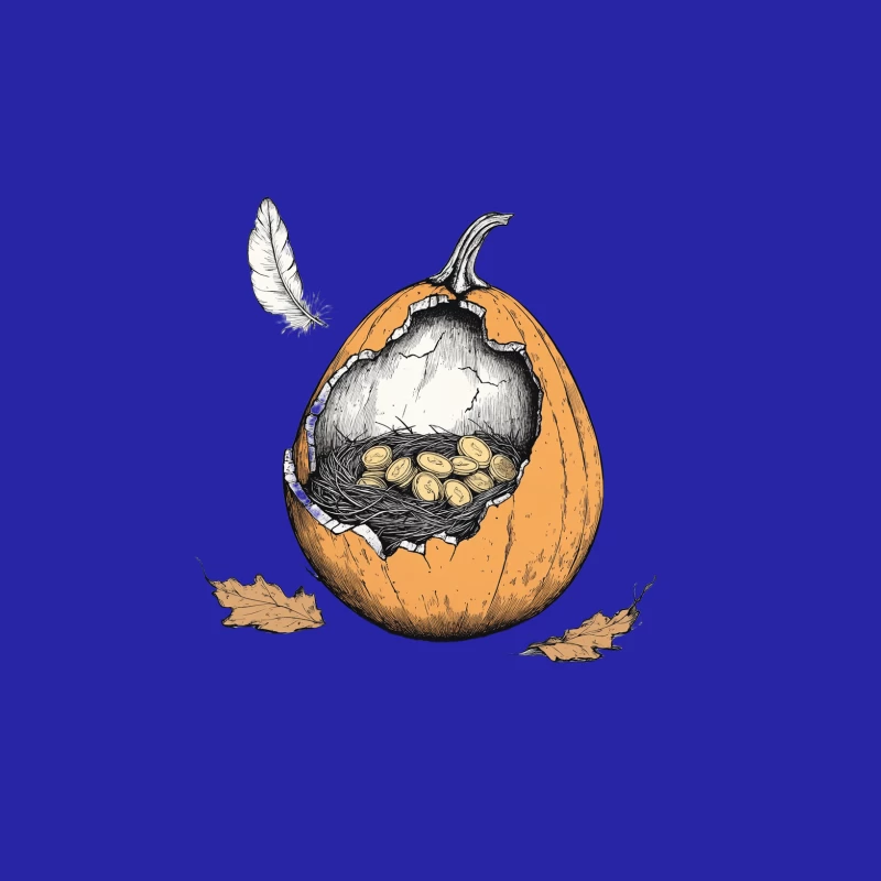 Autumnal Pumpkin Nest: Nature's Halloween Surprise Male Tank Top