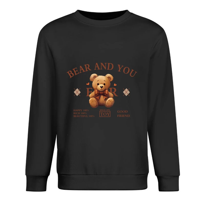 Niedlicher Teddybär für Freundschaft Herren Pullover Sweatshirt