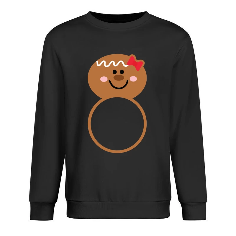 Bonhomme en pain d'épices avec ruban Homme Sweat-shirt à enfiler