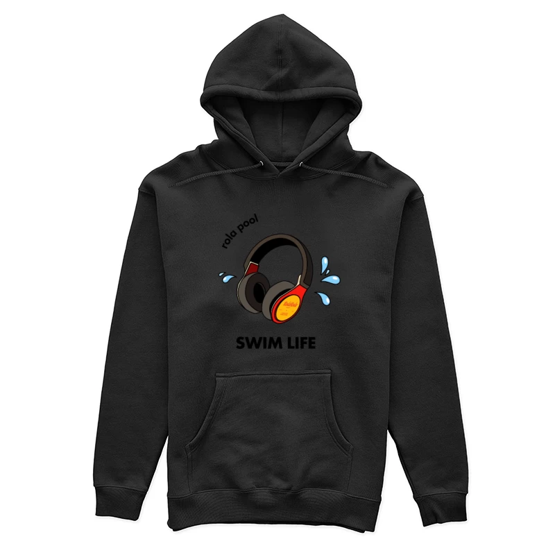 Retro Kopfhörer mit Spritzern Damen Pullover Hoodie