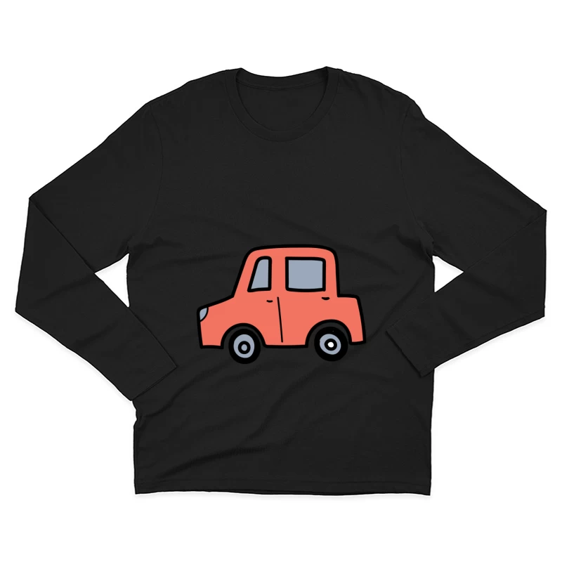 Voiture dessinée avec simplicité Homme Manches Longues T-Shirt