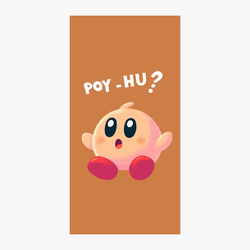 Cute Pink Kirby: Iconic Nintendo Video Game Character iPhone Case