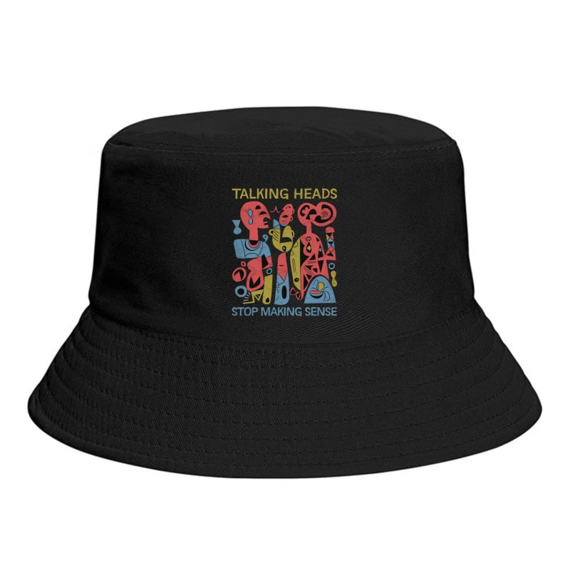 Talking Heads "Stop Making Sense" Abstract Album Art Bucket Hat