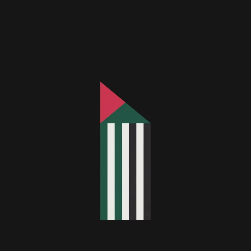 Palestinian Flag: National Symbol with Red, Green, White, and Black Colors Mouse Pad
