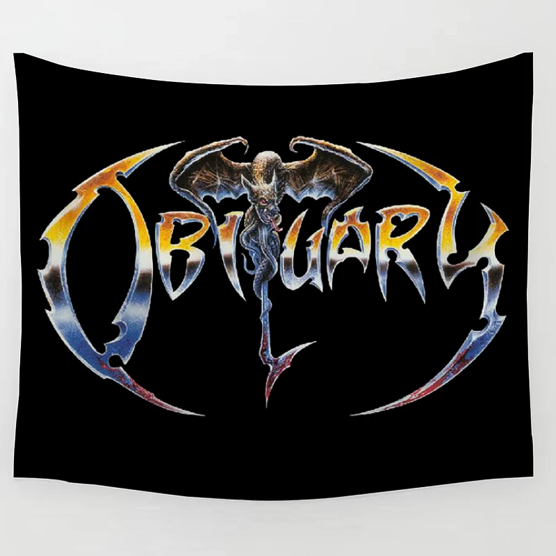 Obituary The End Complete Logo Tapestry