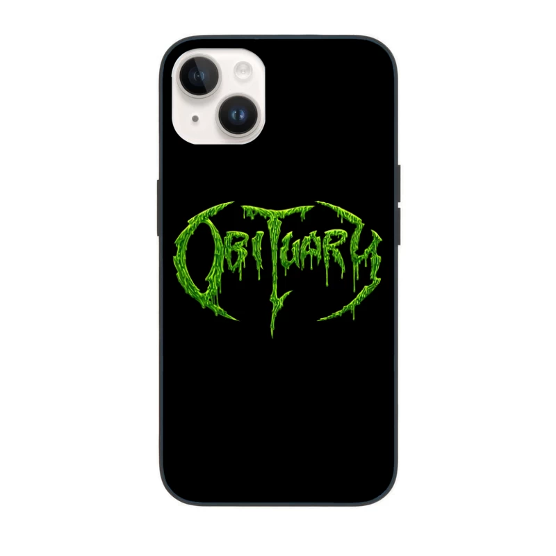 Obituary Green Logo iPhone Case