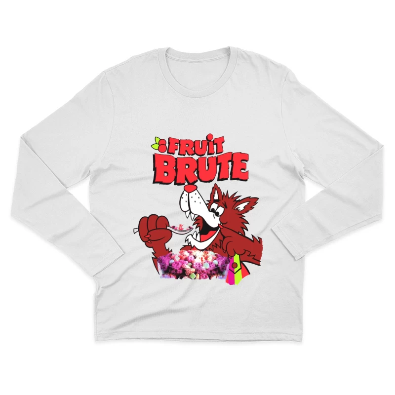 Vintage Fruit Brute Monster Cereal Mascot Logo Male Long Sleeve T-Shirt