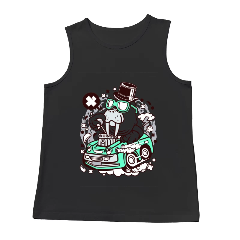 Morse chic en voiture surpuissante Homme Débardeur