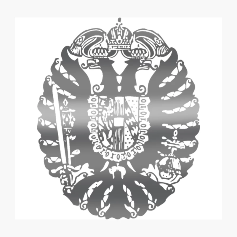 Silver Crest Throw Pillow