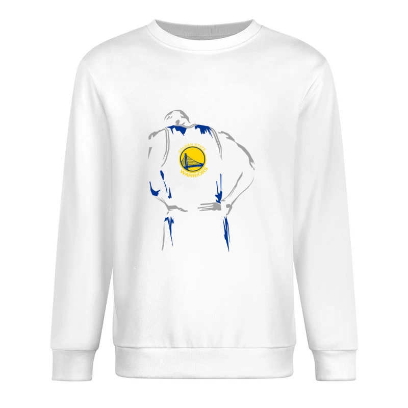Golden State Warriors Basketball Silhouette Herren Pullover Sweatshirt