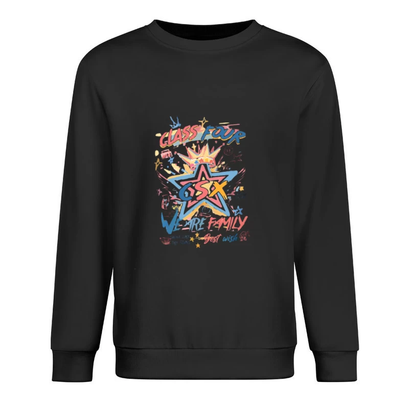 Oeuvre d'art graffiti créative pour la classe 4 Homme Sweat-shirt à enfiler