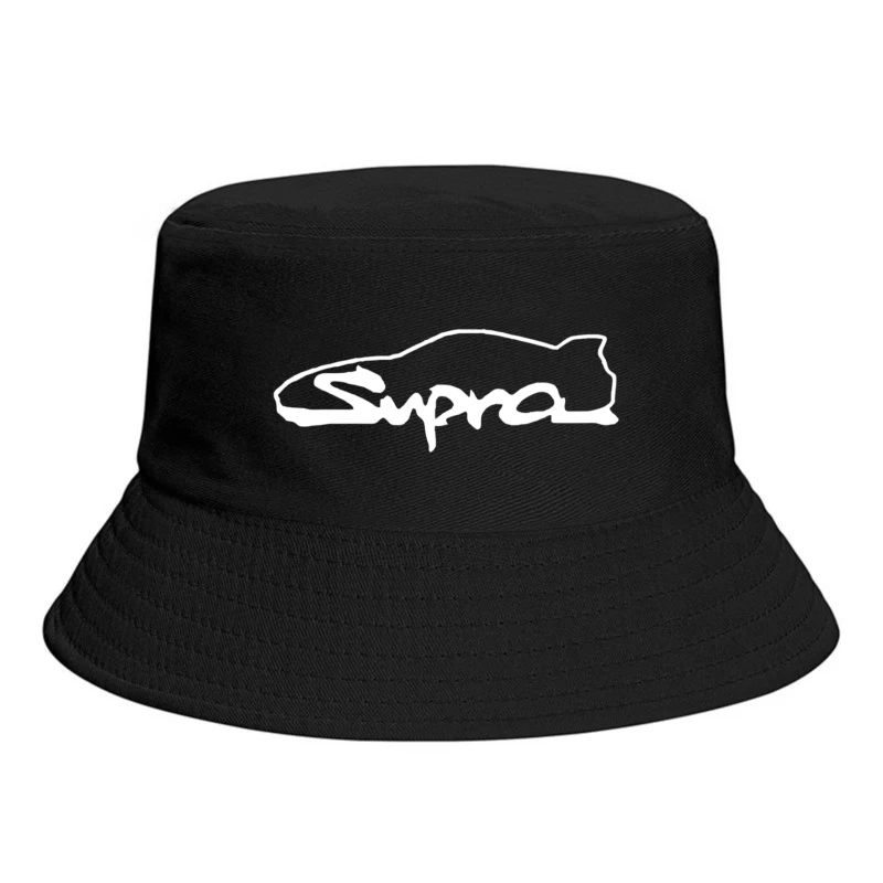 Toyota Supra Logo Minimalist Outline Design Bucket Hat