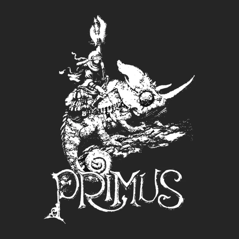 Abstract Swirling Typography: Primus Logo Design Male Pullover Sweatshirt