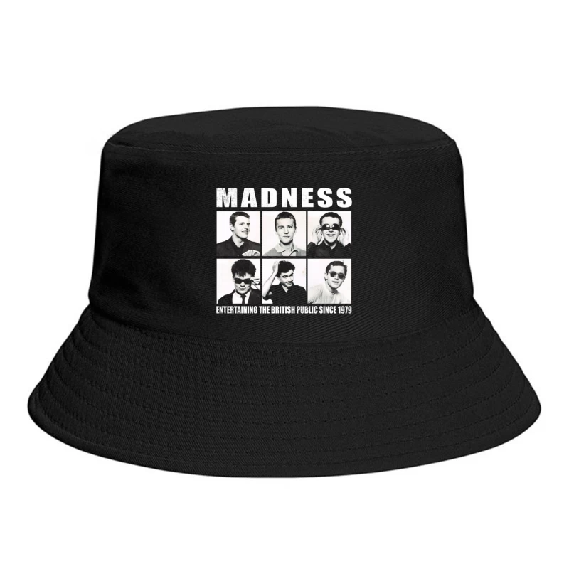 Vintage Portrait Collection of British Ska Band Madness - Since 1979 Bucket Hat