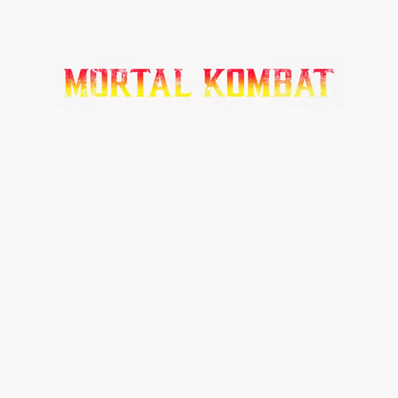 Mortal Kombat Vintage Title, distressed Cotton Tote Bag