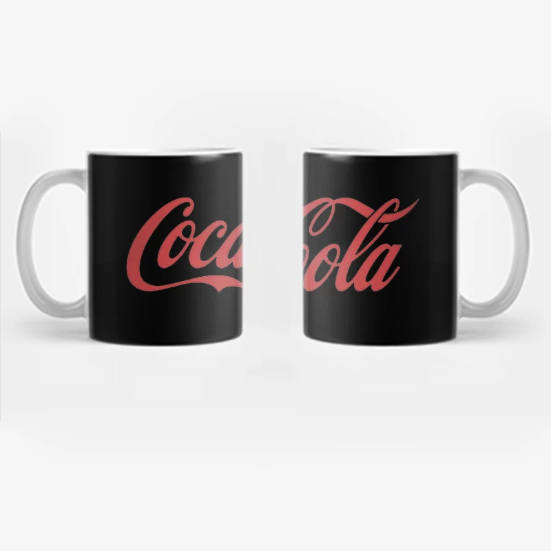 Classic Red Coca-Cola Cursive Logo Coffee Mug