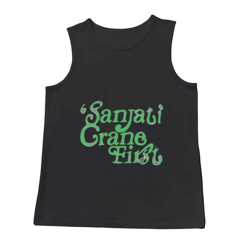 Sanjati Crane Schriftzug Herren Tanktops