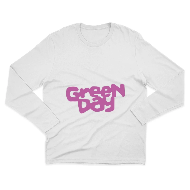 Design de Logo Violet Homme Manches Longues T-Shirt