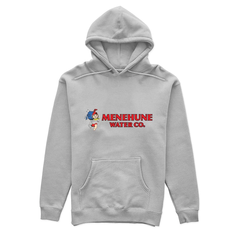 Vintage Menehune Water Company Logo with Cartoon Mascot Female Pullover Hoodie