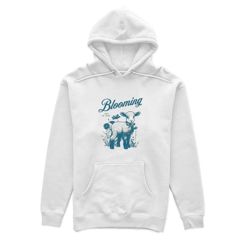 Blühendes Lamm mit Blumen Damen Pullover Hoodie