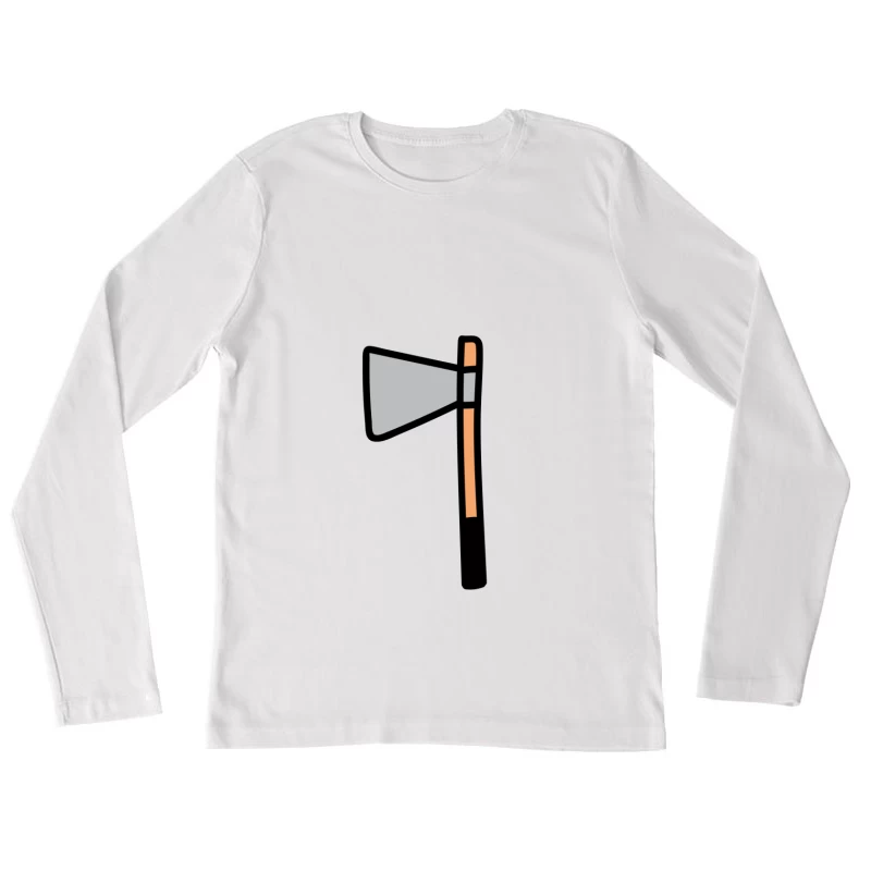 Illustration de hache sur fond transparent Femme Manches Longues T-Shirt