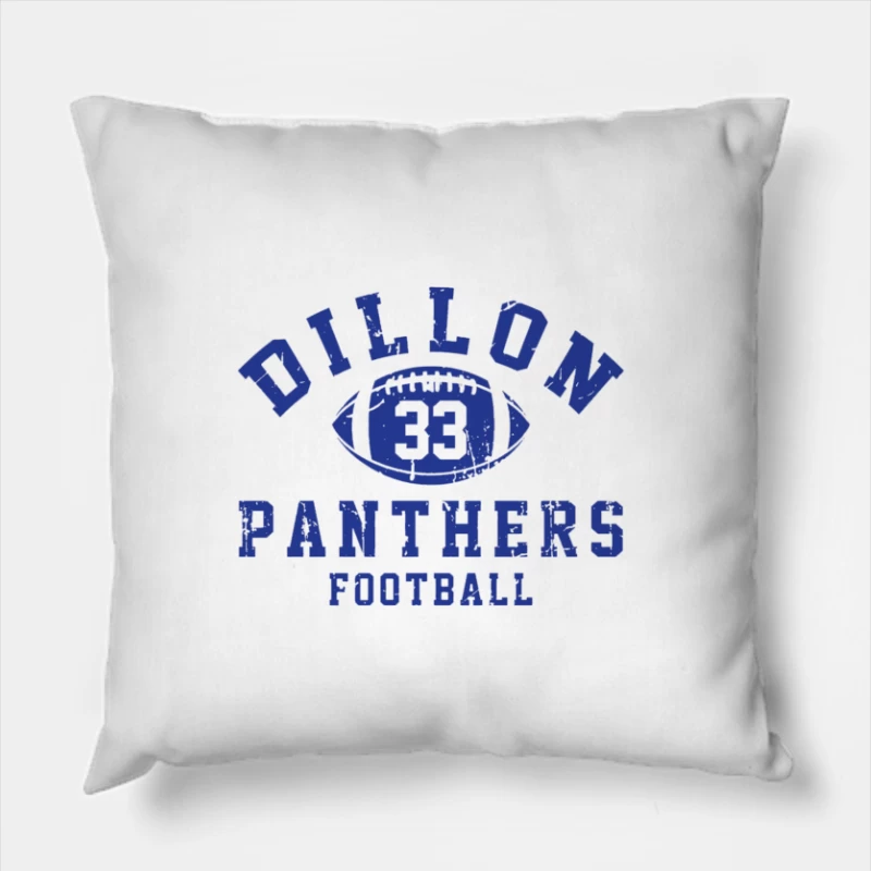 Dillon High Panthers Football 2006 2 Throw Pillow