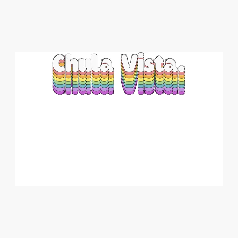 Chula Vista, CA  Retro Typography Design Travel Mug