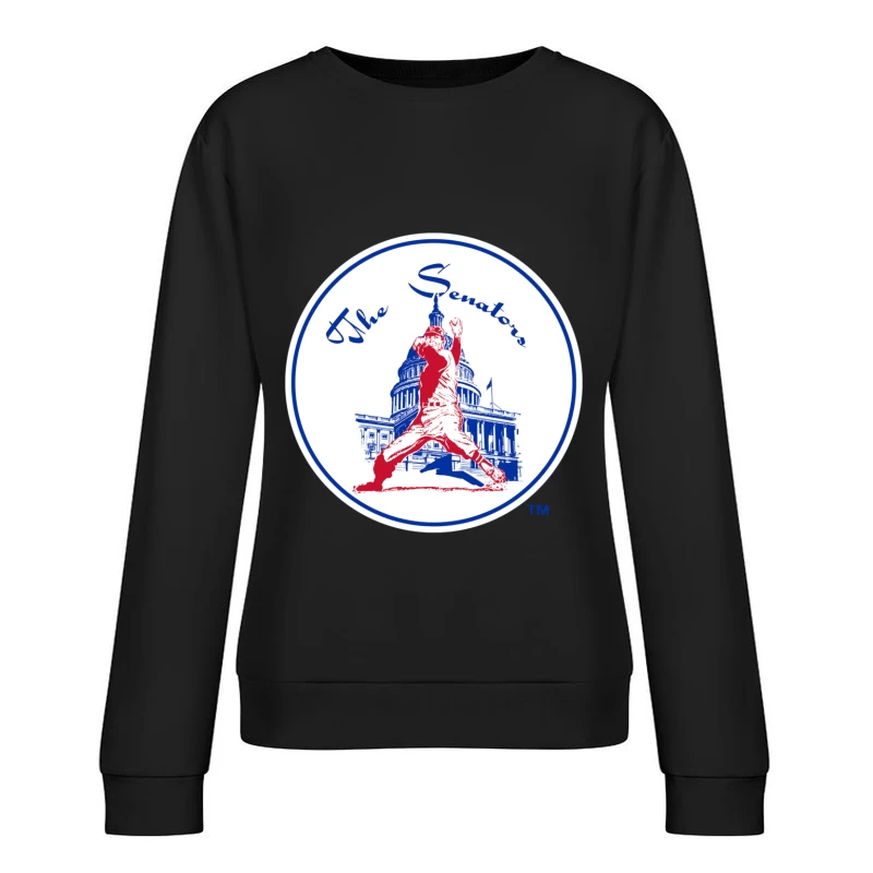Washington Senators Baseball Club Female Pullover Sweatshirt