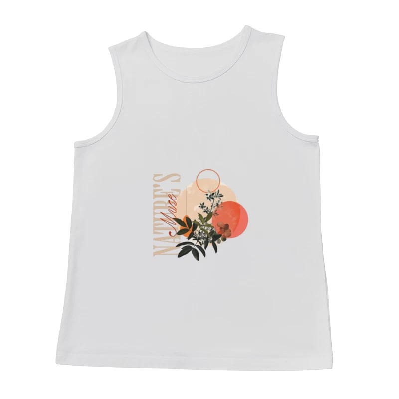 Inspiration de la nature: art floral en tons orange Homme Débardeur