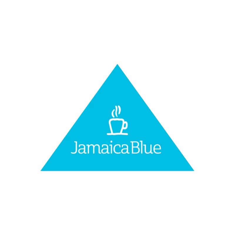 Jamaica Blue Coffee Brand Triangle Logo Pin