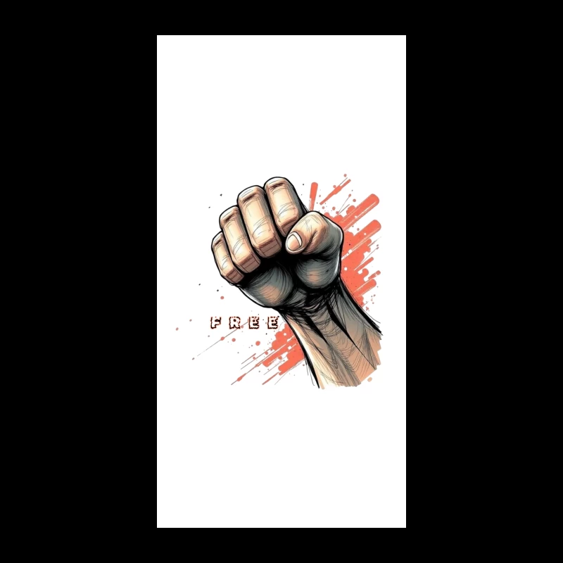 Raised Fist Symbol of Freedom and Resistance iPhone Case