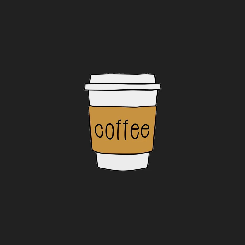 Coffee Cup Illustration Bucket Hat