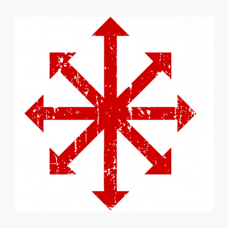Chaos Star Throw Pillow