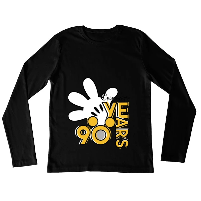 90 Jahre Jubiläum Feiern Damen Langarm T-Shirt