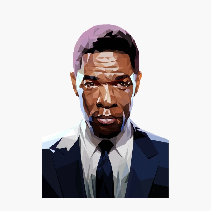 Stylized Portrait of Serious Businessman in Suit Cotton Tote Bag