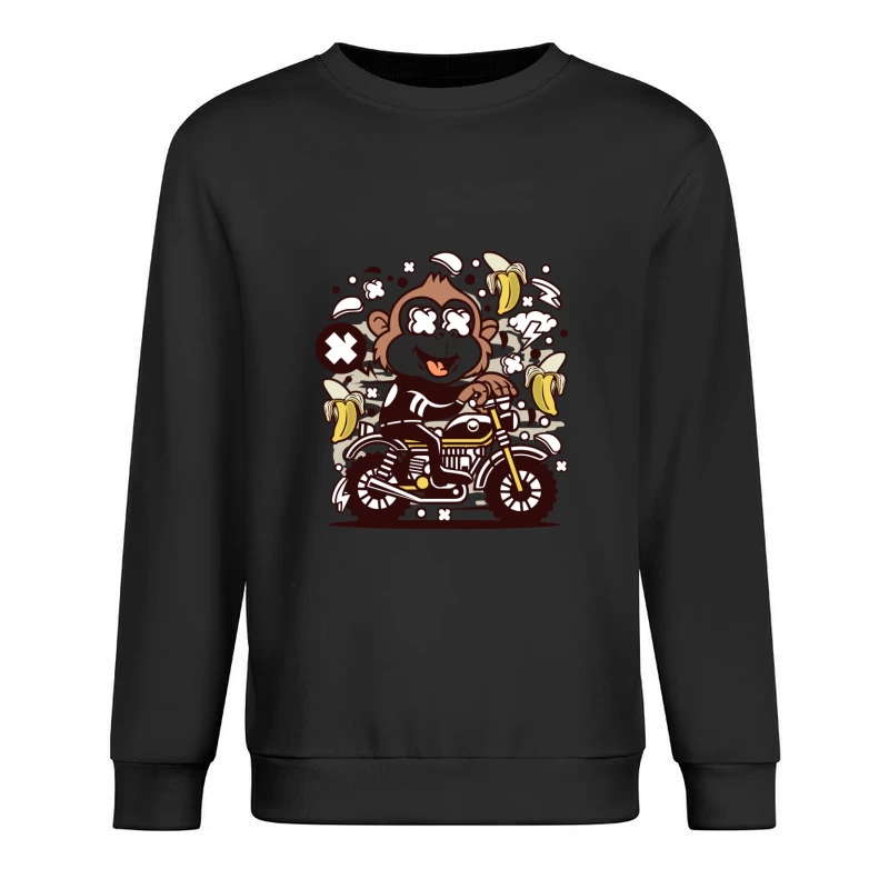 Singe Motard Exalté Homme Sweat-shirt à enfiler
