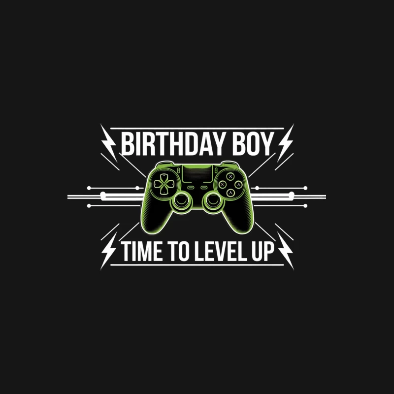 Neon Green PlayStation Game Controller: Modern Gaming Technology Male T-Shirt