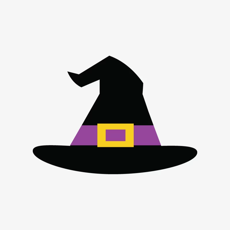 Chapeau de sorcière avec bande violette Homme Sweat-shirt à enfiler